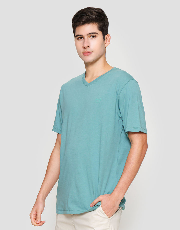 Aos Vneck Basic Kaos Pria