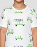 Little M Cool Bus Print Pakaian Set Anak Laki-laki
