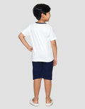 Little M Dino Soccer Usa Print Pakaian Set Anak Laki-laki