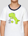 Little M Dino Soccer Usa Print Pakaian Set Anak Laki-laki