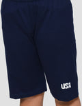Little M Dino Soccer Usa Print Pakaian Set Anak Laki-laki