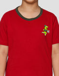 Little M Dino Soccer Portugal Print Pakaian Set Anak Laki-laki