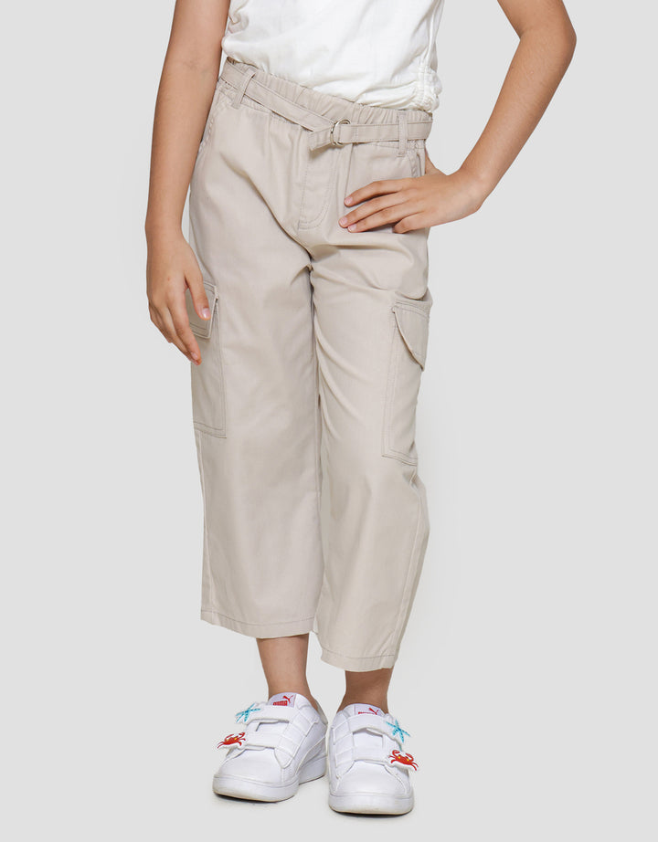 Little M Pocket Tali Celana Panjang Anak Perempuan