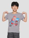 Marvel Spiderman Action Print Kaos Anak Laki-laki