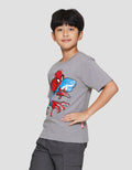 Marvel Spiderman Action Print Kaos Anak Laki-laki