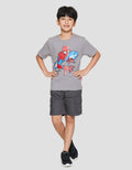 Marvel Spiderman Action Print Kaos Anak Laki-laki