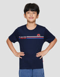 Marvel Spiderman Lis Tengah Print Kaos Anak Laki-laki