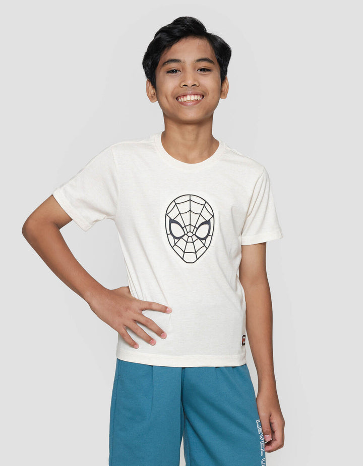 Disney Spiderman Logo Head Emboss Kaos Anak Laki-laki