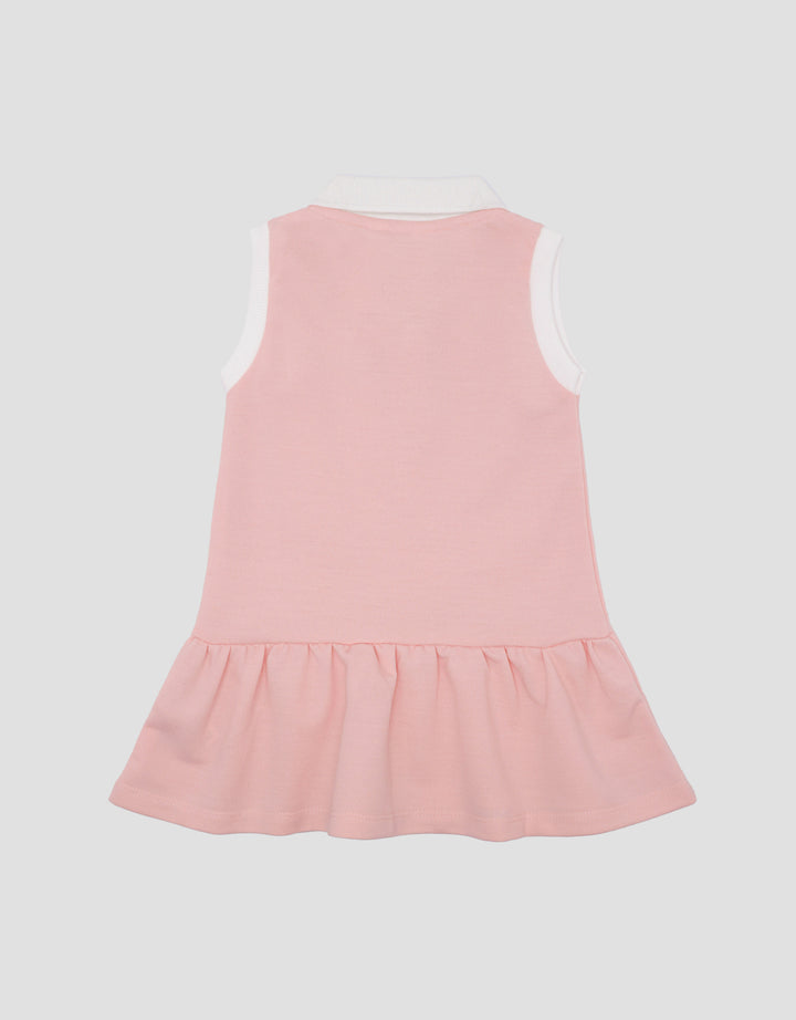 Little M Knit Sleeveless Embro Pita Midi Dress Anak Perempuan