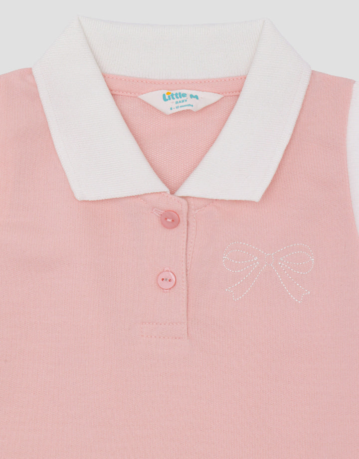 Little M Knit Sleeveless Embro Pita Midi Dress Anak Perempuan