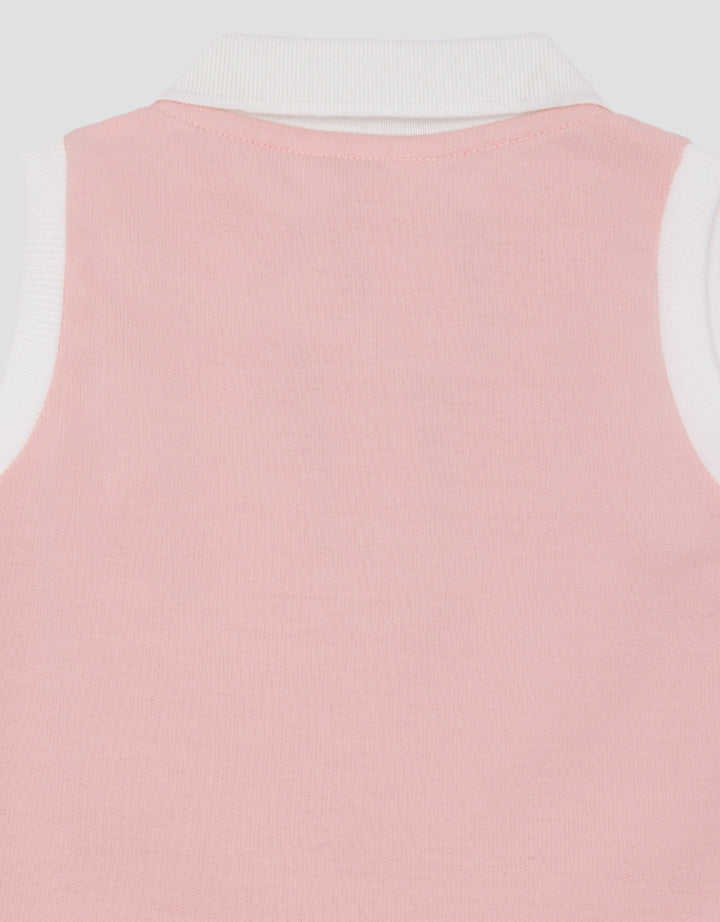 Little M Knit Sleeveless Embro Pita Midi Dress Anak Perempuan