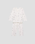 Little M V-Neck Fullprint Ship Setelan Piyama Anak Laki-laki