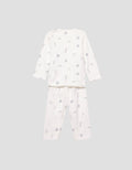 Little M V-Neck Fullprint Ship Setelan Piyama Anak Laki-laki