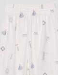 Little M V-Neck Fullprint Ship Setelan Piyama Anak Laki-laki