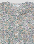 Little M Rib Floral Pakaian Setelan Anak Bayi Perempuan
