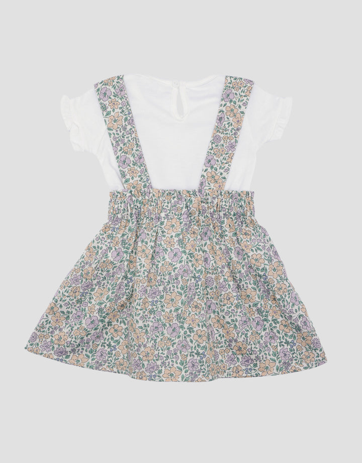 Little M 2Pc Print Floral Dress Bayi Perempuan