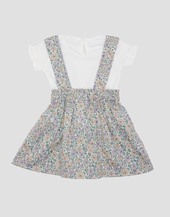 Little M 2Pc Print Floral Dress Bayi Perempuan