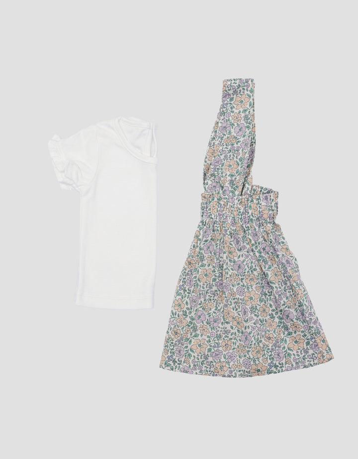 Little M 2Pc Print Floral Dress Bayi Perempuan