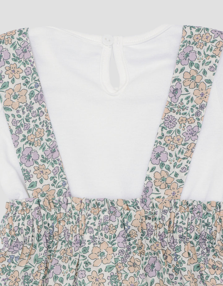 Little M 2Pc Print Floral Dress Bayi Perempuan