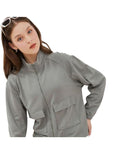 Osella Zip-Up Jaket Polos Wanita