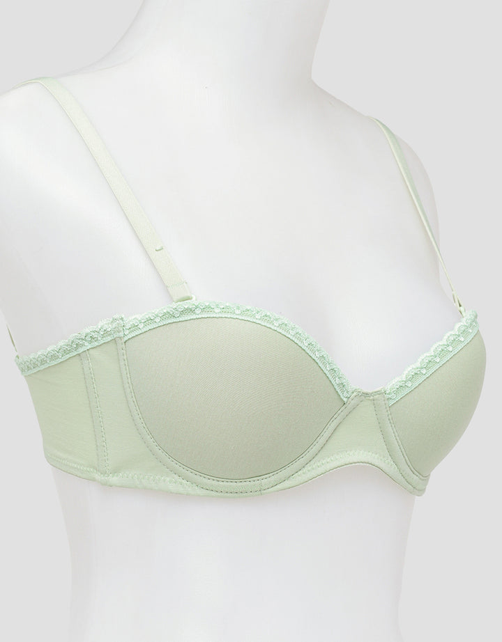 Nevada Push Up Regular Wire Half With Lace Bra Wanita
