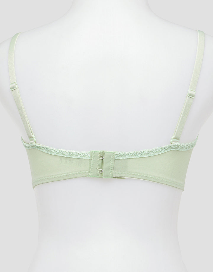 Nevada Push Up Regular Wire Half With Lace Bra Wanita