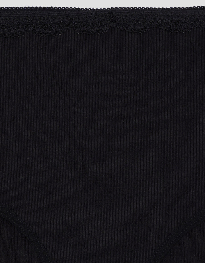 Nevada Rib Mid Lace Celana Dalam Midi Wanita