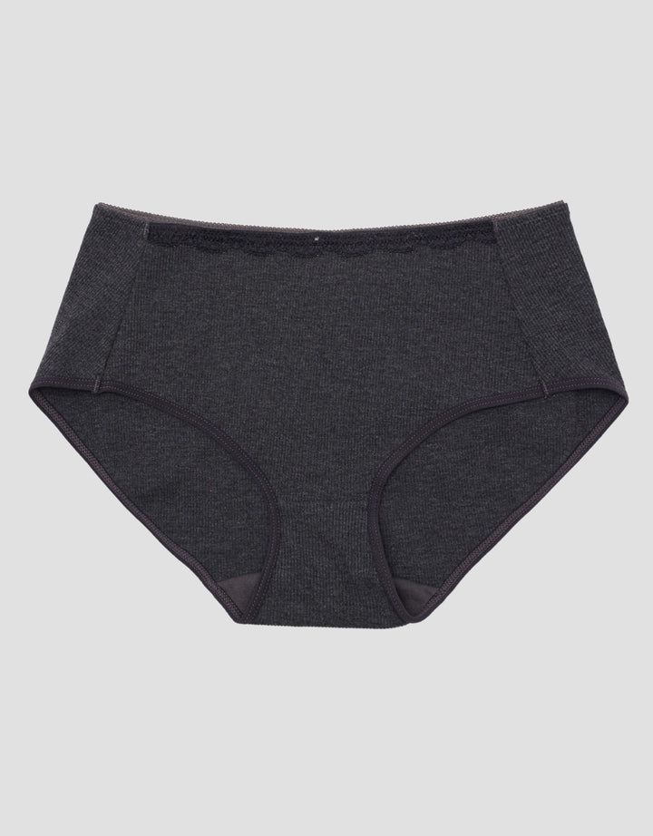 Nevada Rib Mid Lace Celana Dalam Midi Wanita