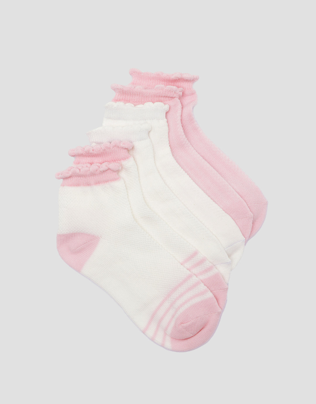 Little M Pack Of 3 Polos Stripe Kaos Kaki Anak Perempuan