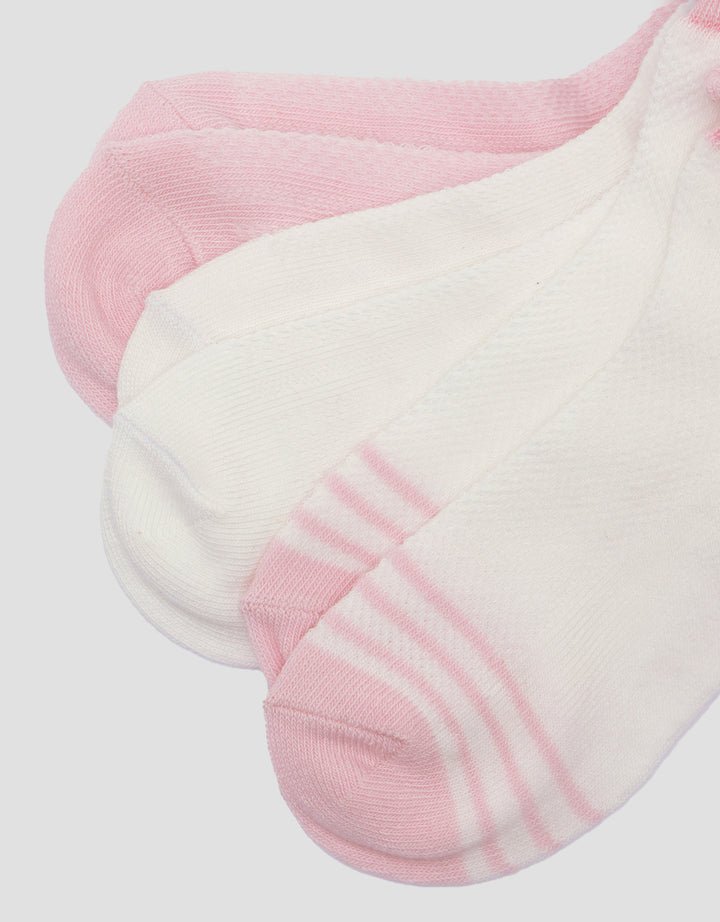 Little M Pack Of 3 Polos Stripe Kaos Kaki Anak Perempuan