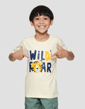 Little M Wild Roar Print Kaos Lengan Pendek Anak Laki-laki