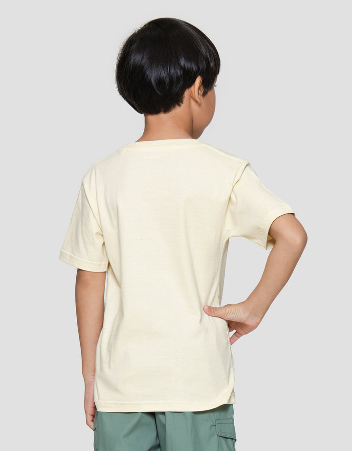 Little M Wild Roar Print Kaos Lengan Pendek Anak Laki-laki