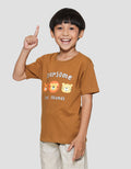 Little M Cool Friends Print Kaos Lengan Pendek Anak Laki-laki