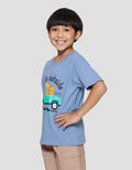Little M Animal Beep Beep Print Kaos Lengan Pendek Anak Laki-laki