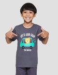 Little M Life Is Good Enjoy Print Kaos Lengan Pendek Anak Laki-laki