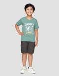 Little M Shark Surf Kaos Anak Laki-laki