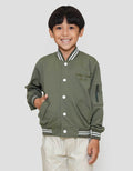 Little M College Team Resleting Jaket Anak Laki-laki