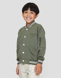 Little M College Team Resleting Jaket Anak Laki-laki