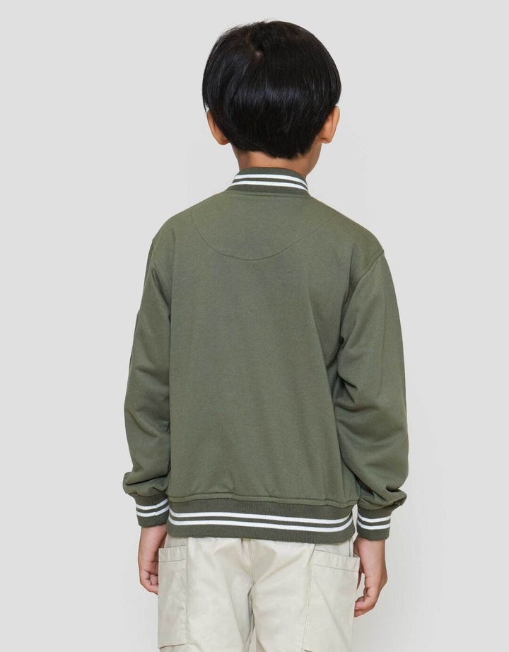 Little M College Team Resleting Jaket Anak Laki-laki