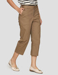 Connexion Crop Cotton Stretch Celana Panjang Wanita