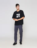 ZES Abstract Four Frame Patch Kaos Pria TSF201