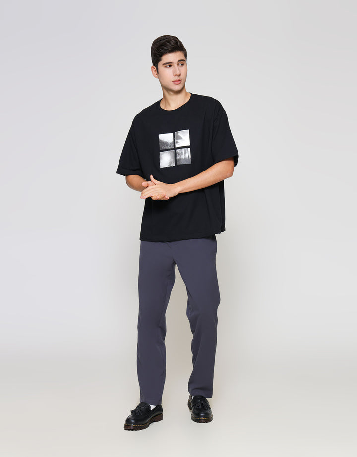 ZES Abstract Four Frame Patch Kaos Pria TSF201