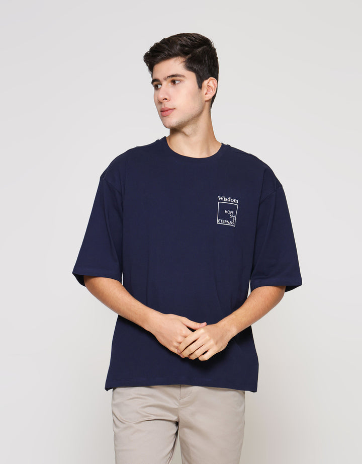 ZES Wisdom Hd Print Kaos Pria TSF202