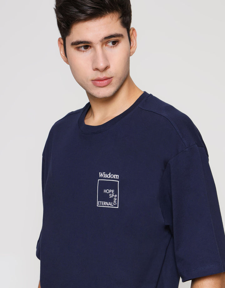 ZES Wisdom Hd Print Kaos Pria TSF202