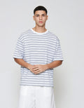 ZES Horizontal Textured Kaos Pria TSA205