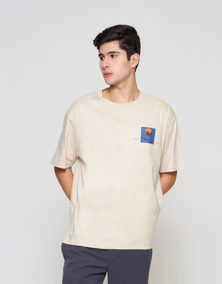 ZES Photoprint Bloom Kaos Pria TST205B