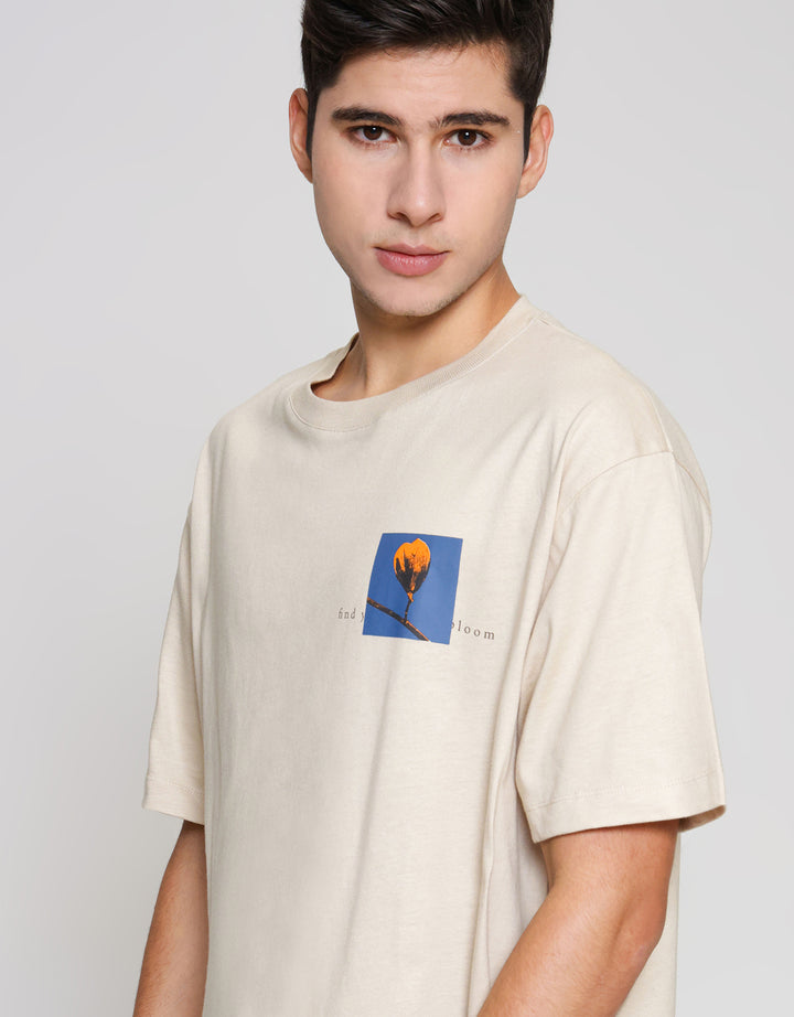 ZES Photoprint Bloom Kaos Pria TST205B