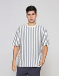 ZES Photoprint Stripes Kaos Pria TSE202