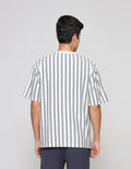 ZES Photoprint Stripes Kaos Pria TSE202