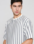 ZES Photoprint Stripes Kaos Pria TSE202